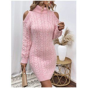 Pink Sweater Dress